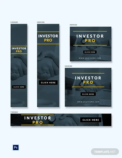 free investor ad banner template
