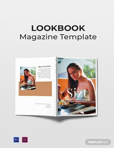 free lookbook magazine template 440x570