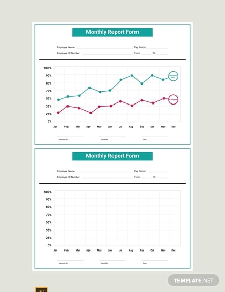 free monthly report template