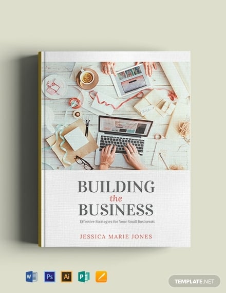 free small business book cover template 440x570