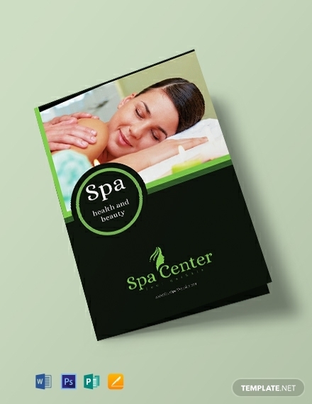 free-spa-center-bifold-brochure-template