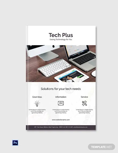 free startup business ebook cover page template