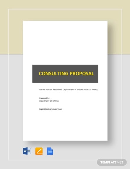 hr consulting proposal template