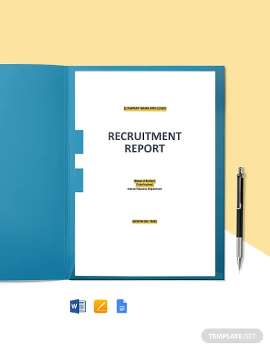 hr vacancy recruitment report template