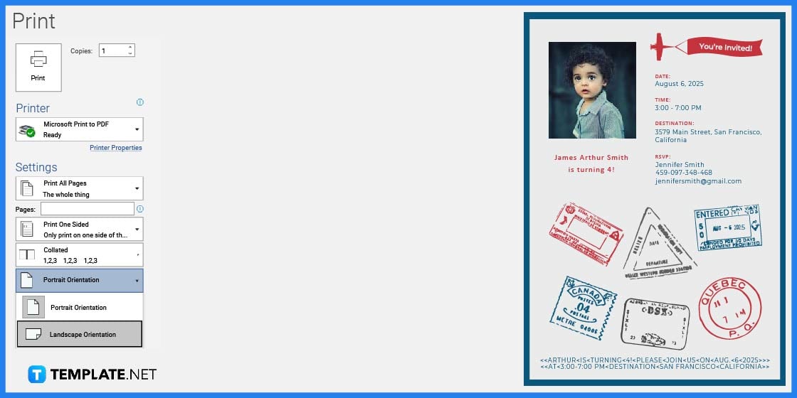 how to create passport invitations templates examples 2023 step 10