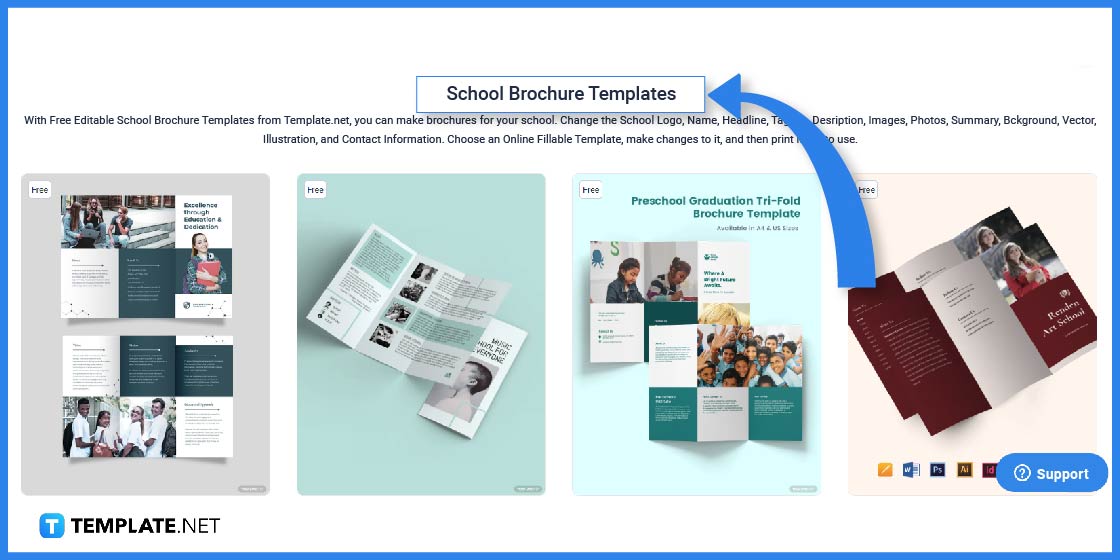 how to make a school brochure step
