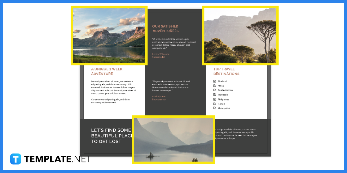 how to build a travel agency brochure step