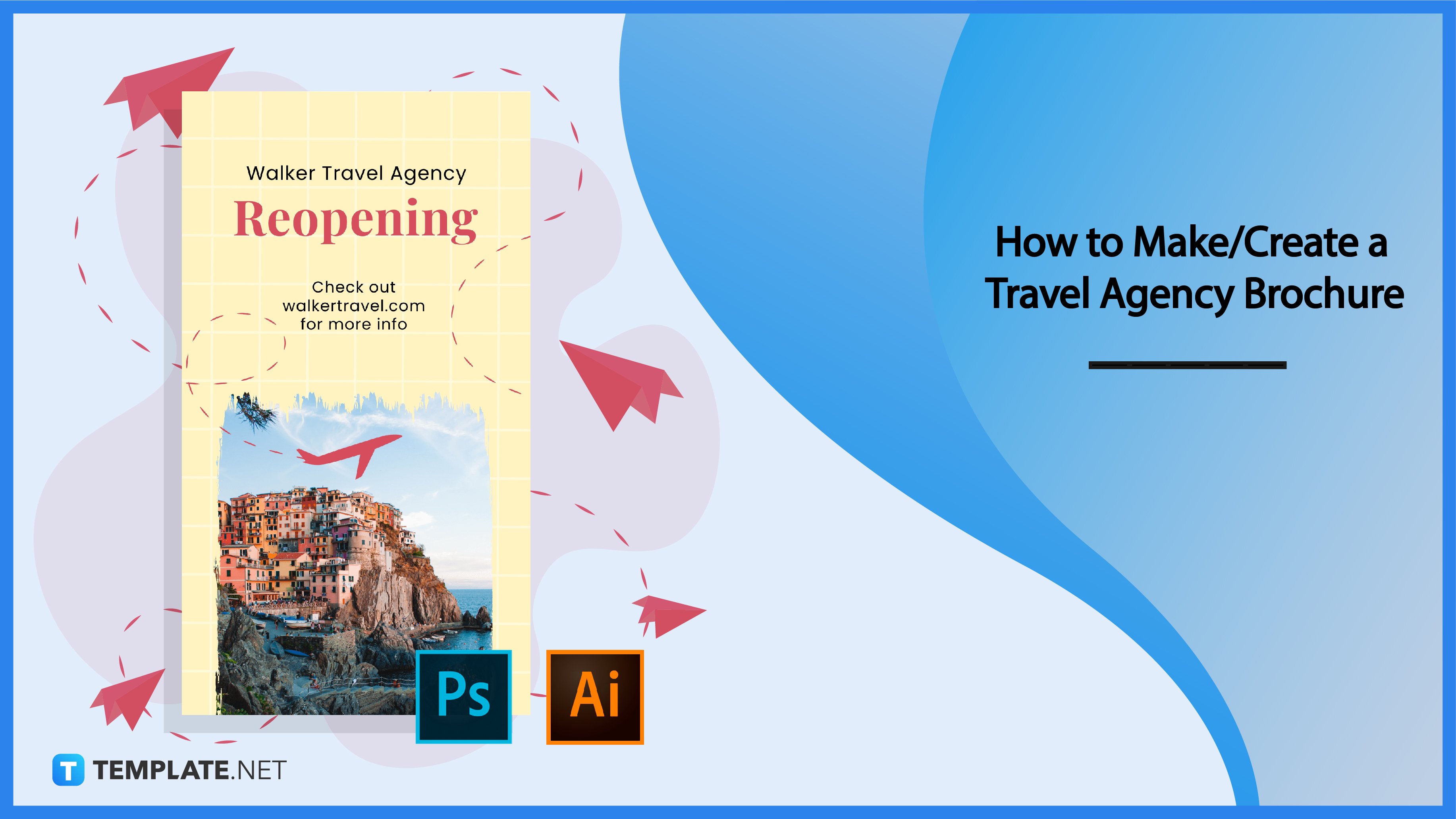 brochure for travel agency
