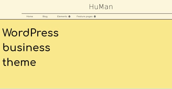 human editable widget wordpress theme