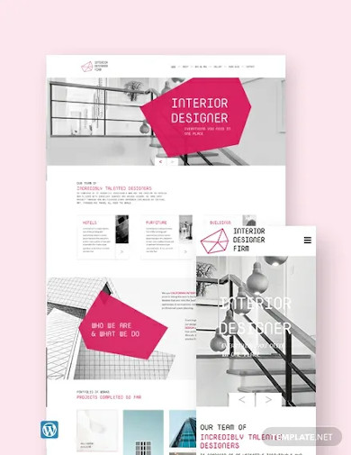interior designer wordpress theme template