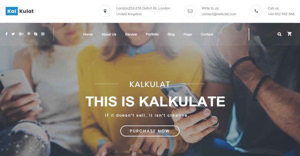 kalkulat multipurpose business startup wordpress theme