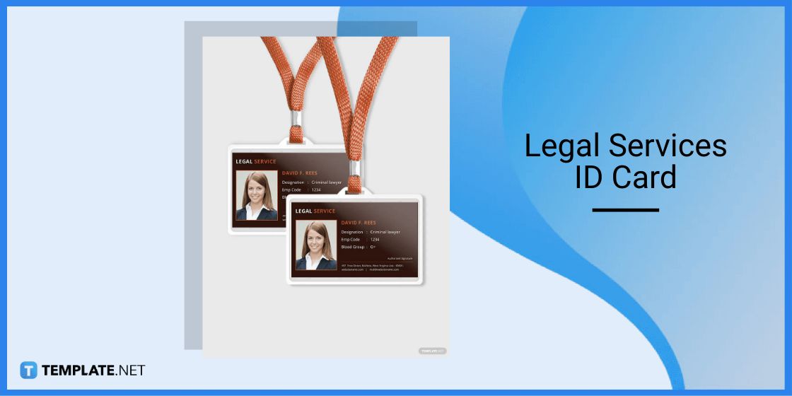 legal services id card template