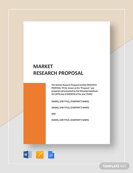 marketing research proposals example