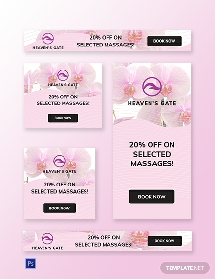 massage web ads template