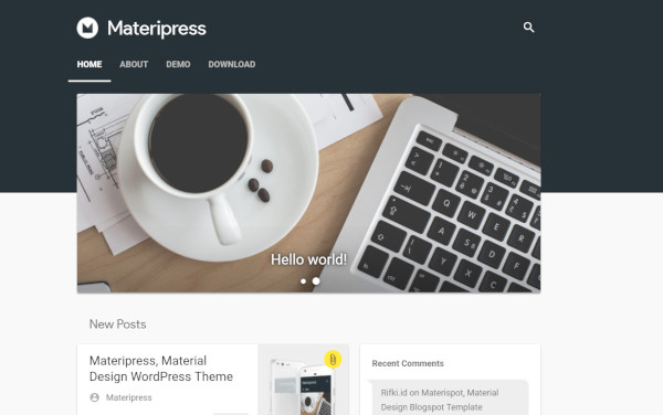 materipress – responsive wordpress theme