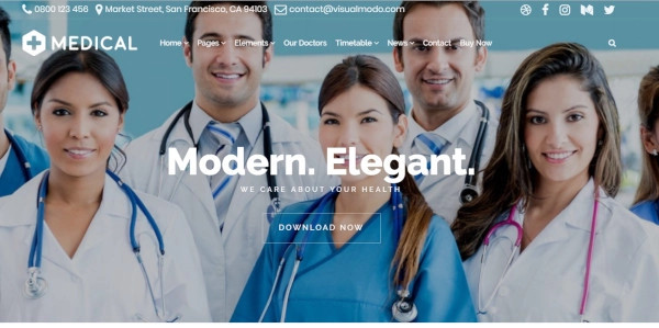 medical premium wordpress theme