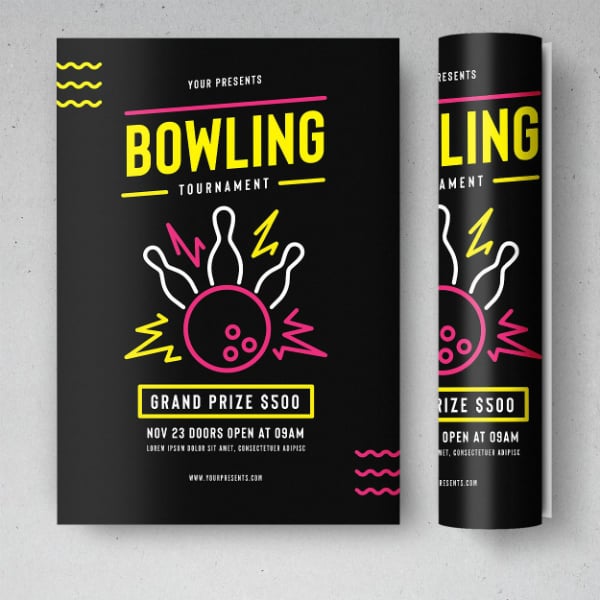 minimal-bowling-tournament-flyer-example