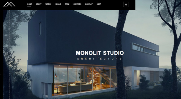 monolit – responsive architecture wordpress theme