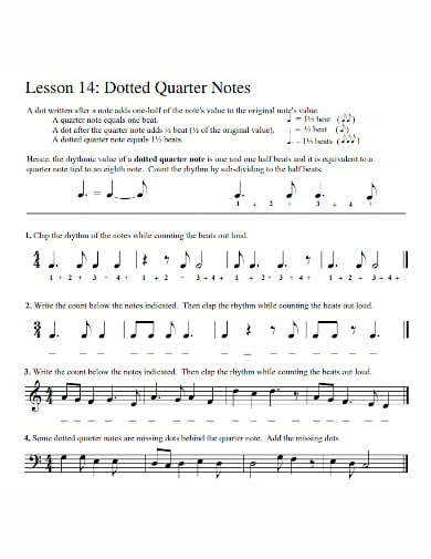 music drum guitar lesson note template