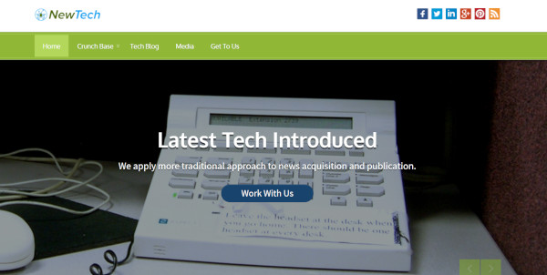 newtech – technology wordpress theme