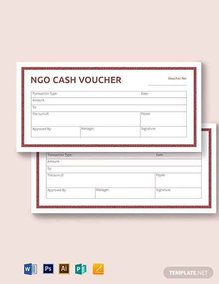 ngo cash voucher template