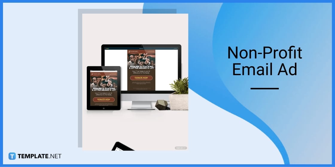 non profit email ad template