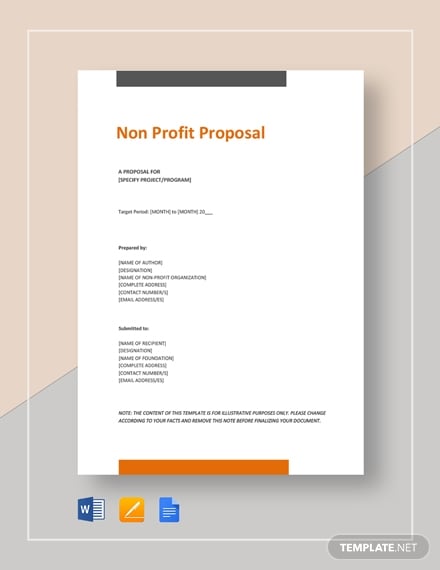 non profit proposal
