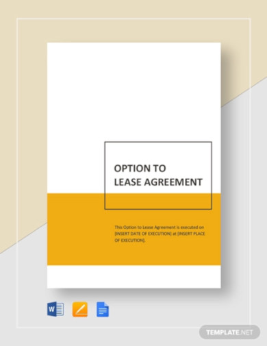 10+ Option Agreement Templates - PDF, DOC, Apple Pages