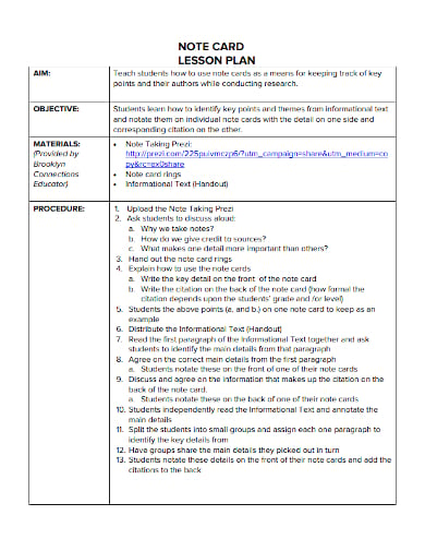 primary 4 lesson note template
