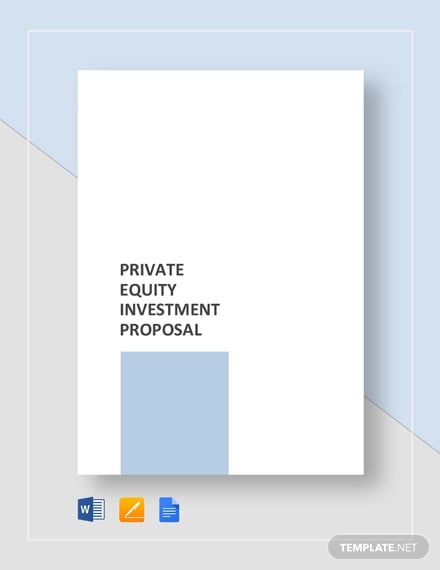 private equity investment proposal template
