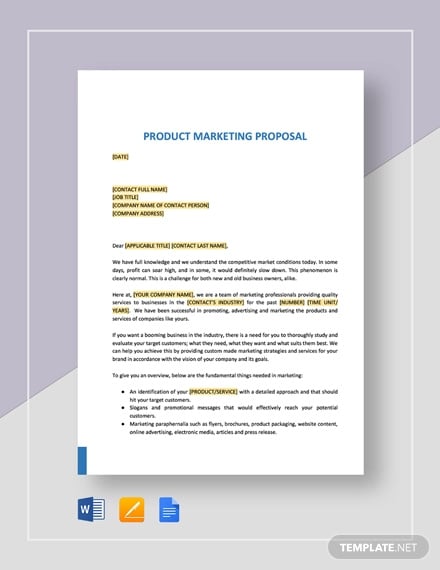 Marketing Proposal Template 31 Free Word Excel Pdf Format Download Free Premium Templates