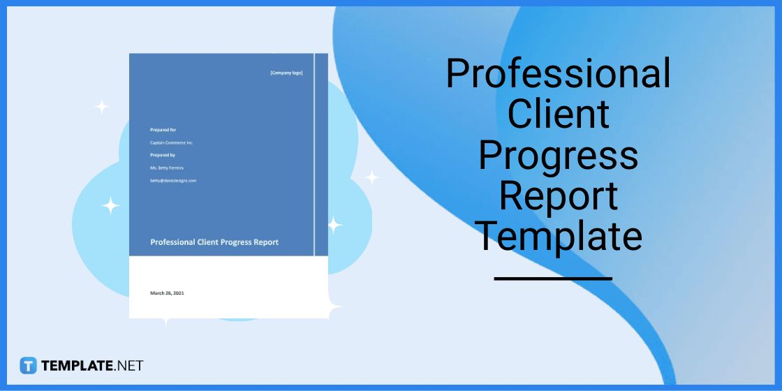 professional client progress report template