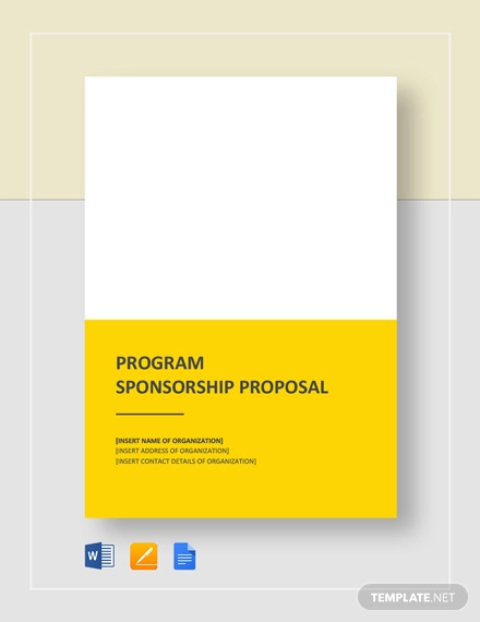 23+ Program Proposal Templates - Word, PDF, Google Docs, Apple Pages