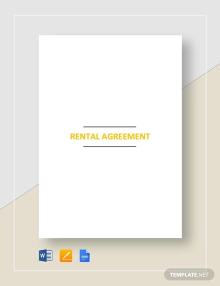 rental agreement template 21 free word pdf documents