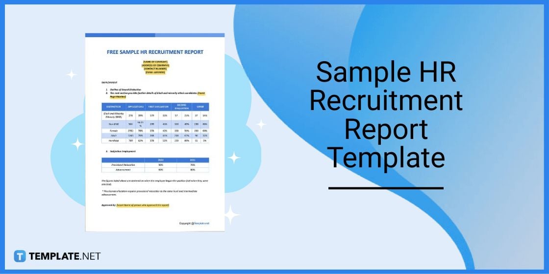 sample hr recruitment report template