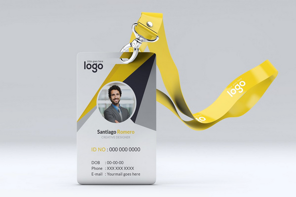 simple id card template