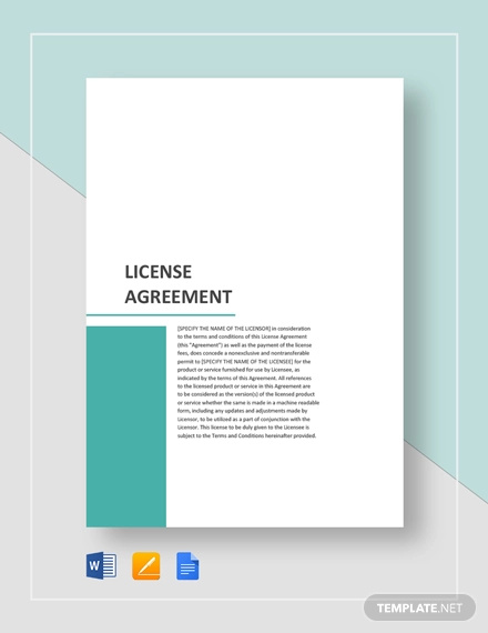 35+ License Agreement Templates - Free Word, PDF Format Download