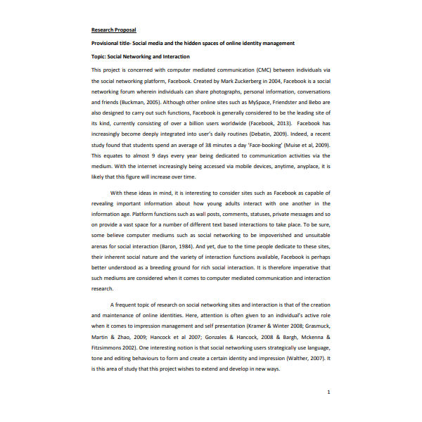 social-media-research-proposal-template