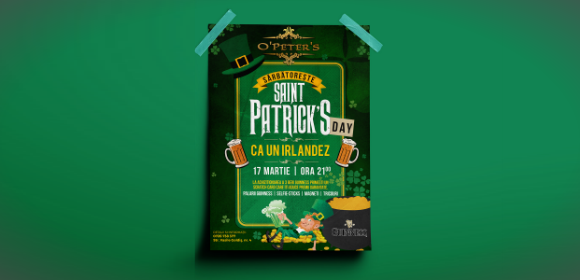 Saint Patrick's Day poster template, How to create a Saint