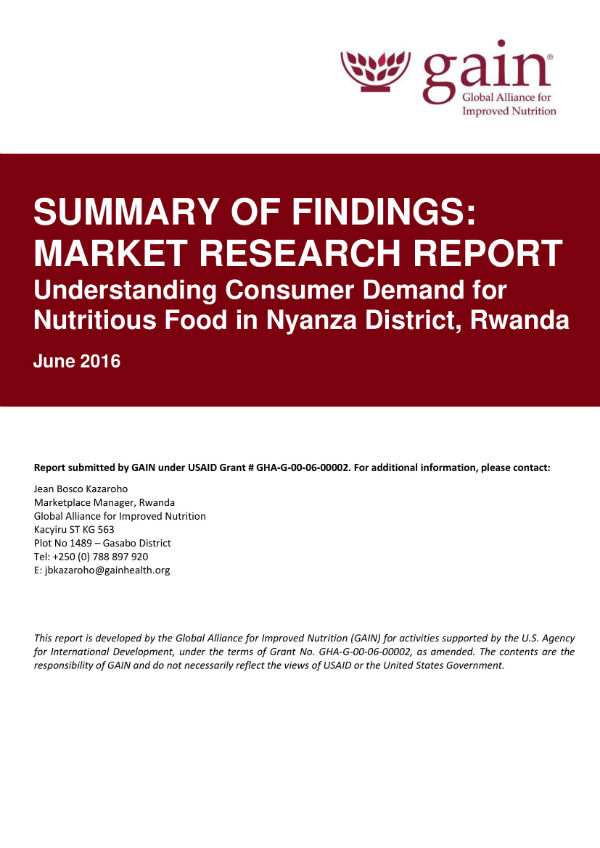 market research reports sample