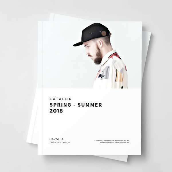 summer advertising catalog layout