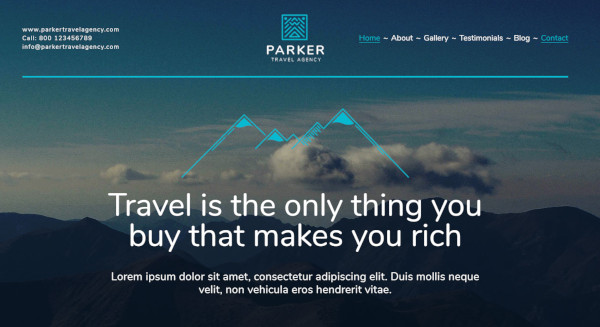 travel agency seo optimized template