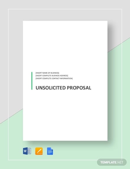 unsolicited proposal template