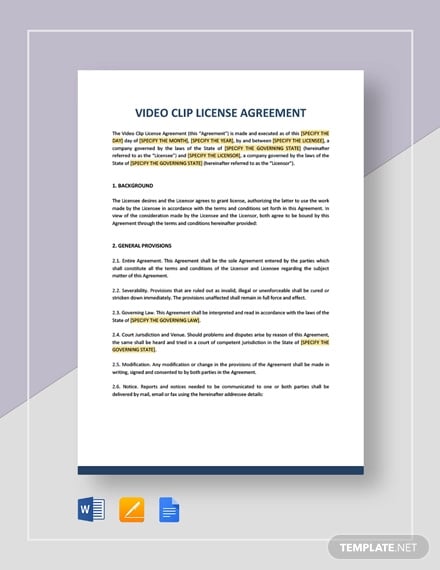 video-clip-license-agreement-template