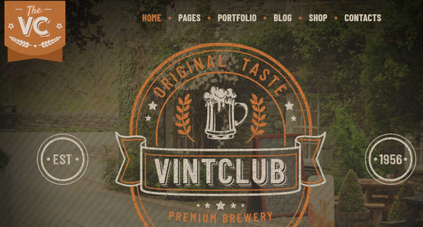 vintclub – responsive wordpress theme