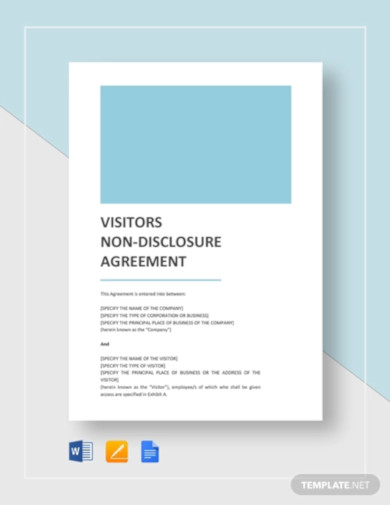 visitors-non-disclosure-agreement-template