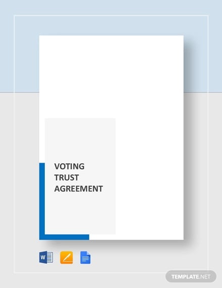 voting trust agreement template