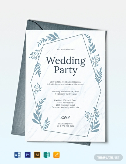 wedding-party-invitation-template