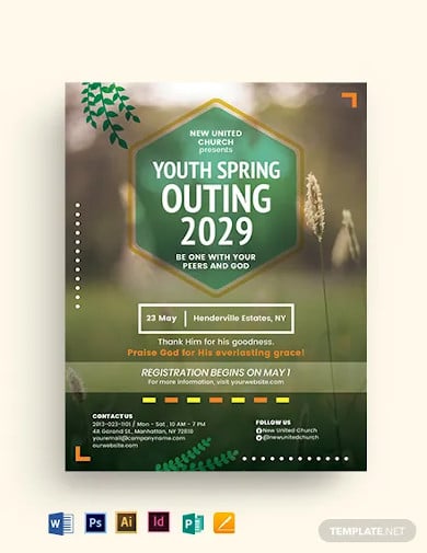 youth-spring-outing-church-flyer-template