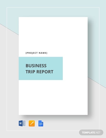 business trip report sample